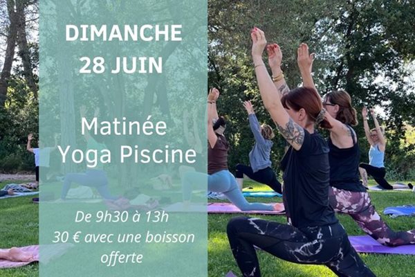 Pool Yoga in Pézenas – Sunday 28 June 2026 at the Château du Parc