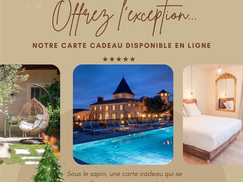 Carte cadeau pour noel séjour luxe et nature 